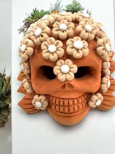 Calavera de flores